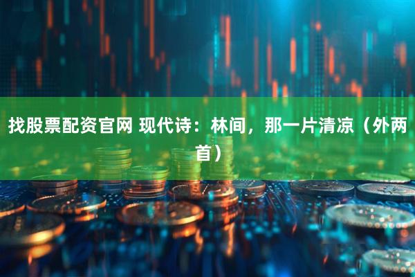 找股票配资官网 现代诗：林间，那一片清凉（外两首）